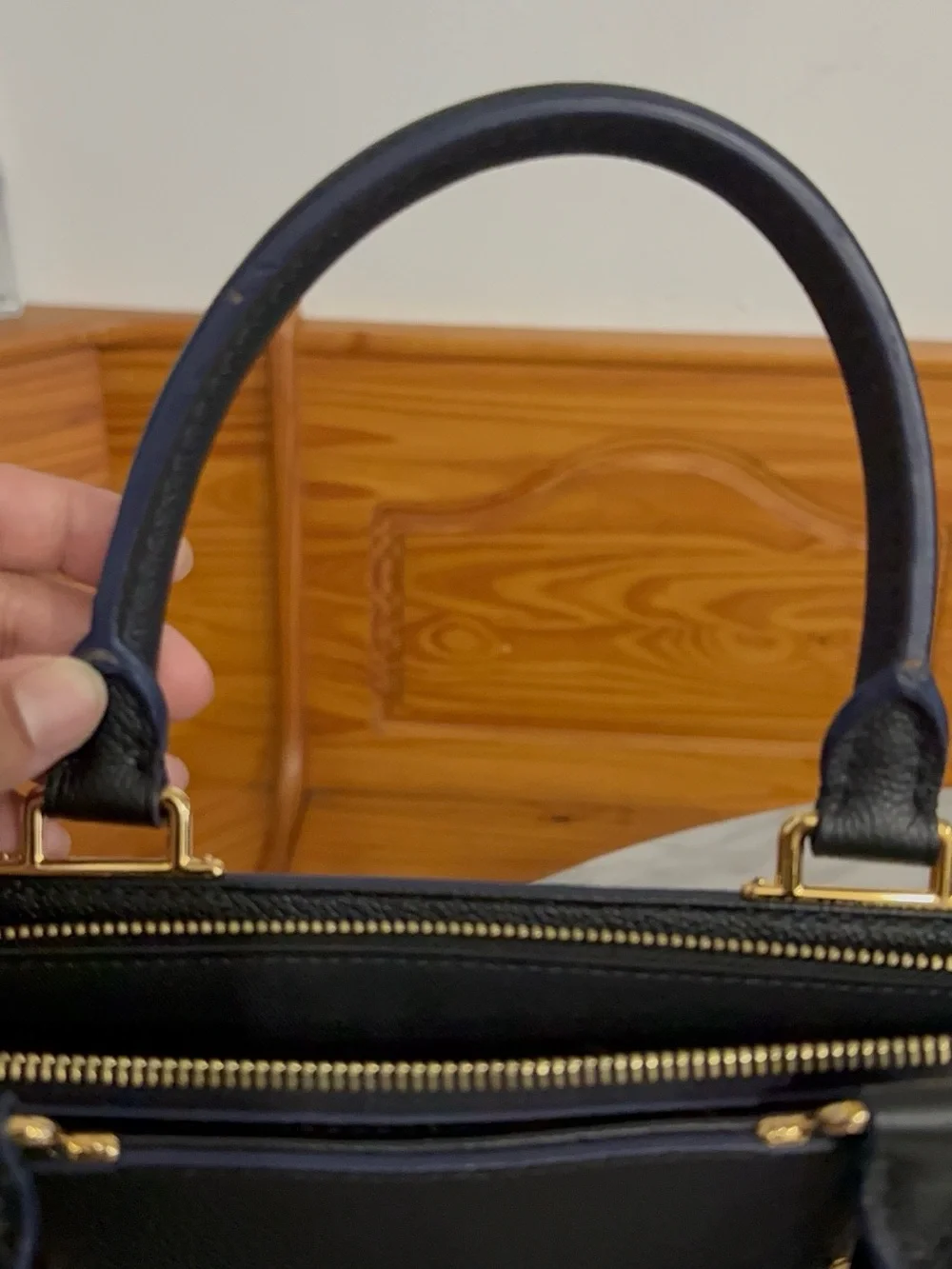 Louis Vuitton Three MM M54273 Monogram Empreinte Noir Tote Shoulder Bag Ladies